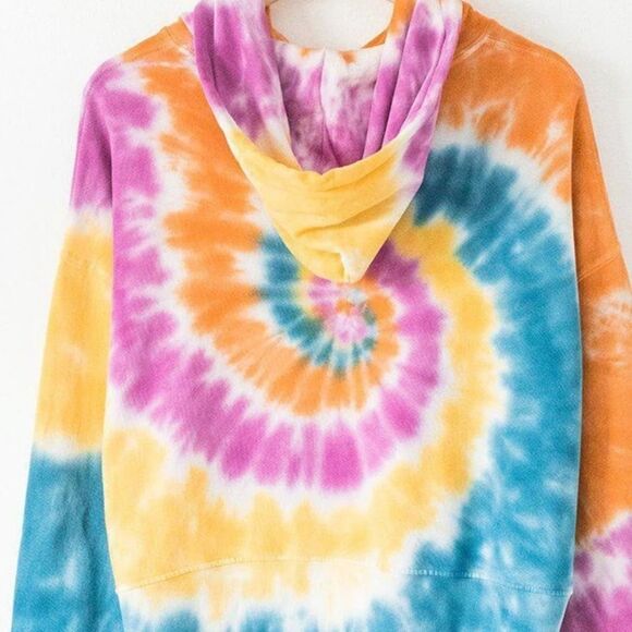 DAYDREAMER Tie Dye Hoodie Double Trouble Pre Shrunk Size S psychedelic NEW - Picture 4 of 11